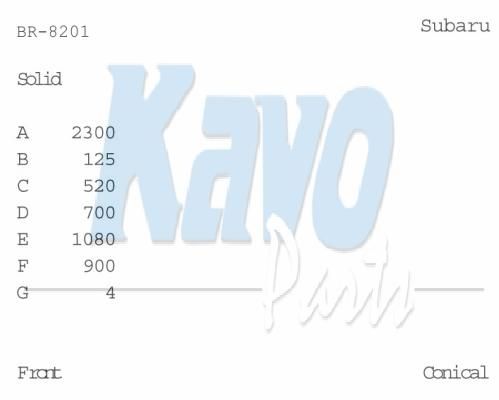KAVO PARTS Bremžu diski BR-8201